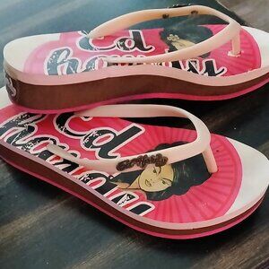 ED HARDY Geisha Girl Sandals. Size 8.5